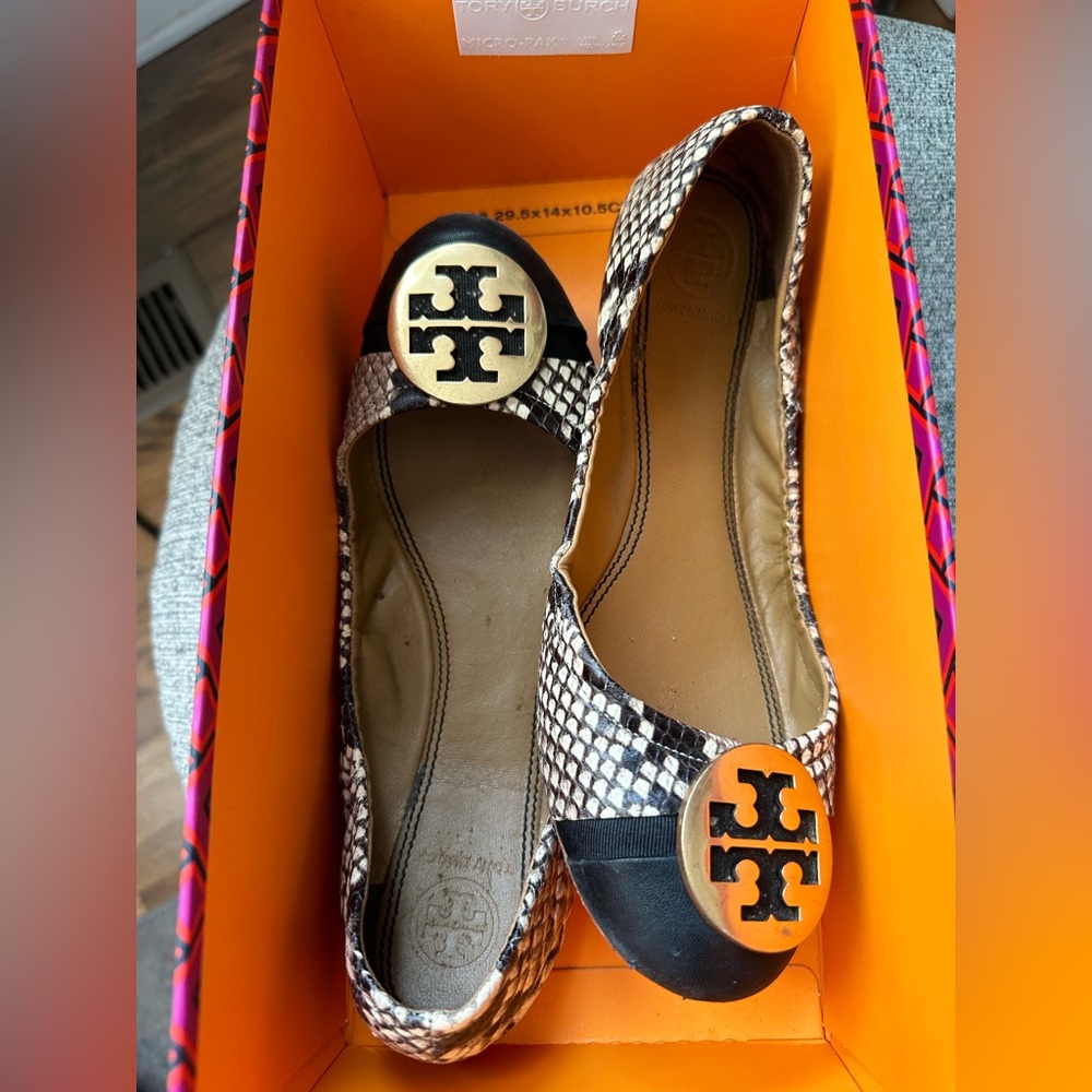 Tory Burch Minnie Cap-Toe Ballet Flats